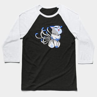 Nine Tail Cat (Blue) Baseball T-Shirt